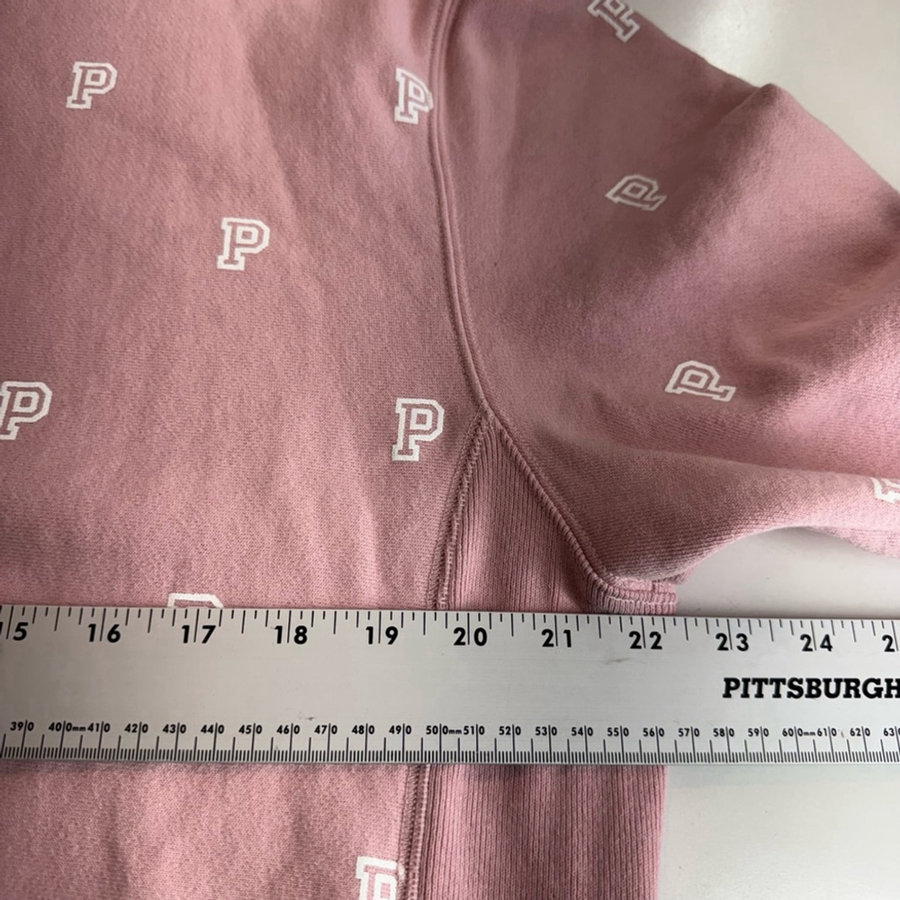 Victoria's Secret PINK Sweatshirt Womens M Crew Neck Fleece Lined Cozy Pullover - Picture 9 of 13